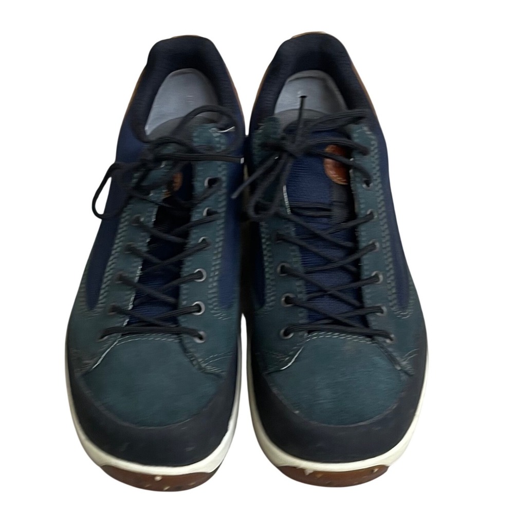 Hanwag Belorado II Low‎ Lady Hiking Shoes Teal Navy Brown Suede US 8.5 EUR 39.5